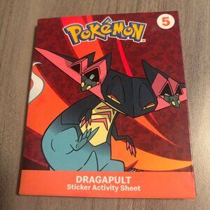 McDonald’s Dragapult # 5 Pokémon Sticker Activity Sheet 2024 New Happy Meal Toy